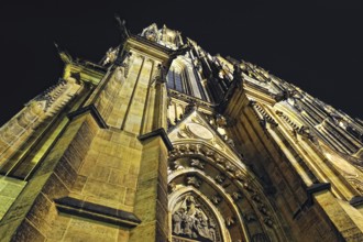 Prague. St Vitus Cathedral in the dark