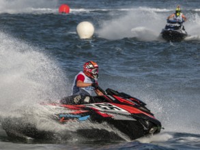 Olbia, Italy - September 16 - 20192 Aquabike world Championship gran prix of Italy