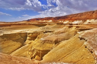 Picturesque ancient mountains about the Dead Sea in Israel
