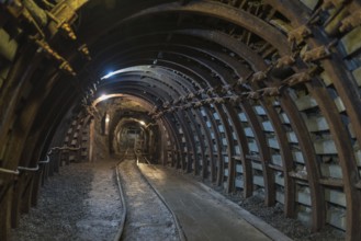 Underground corridor in an old gold mine and arsenic