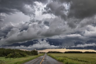 Prairie Storm Clouds Canada Saskatchewan Dramatic Summer