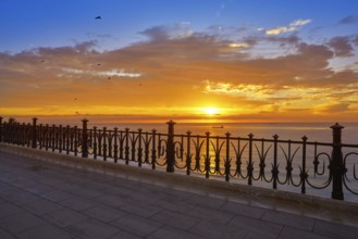 Tarragona Balcony of Europe at sunrise in Catalonia