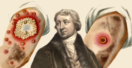 Edward Jenner, 1749-1823, English physician and scientist, digitally restored