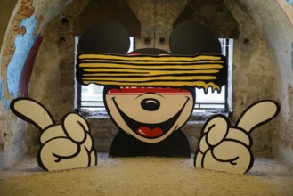 MAUSA VAUBAN, Museum of Urban Art and Street Art, Neuf-Brisach Fortress, France, Europe, A stylised