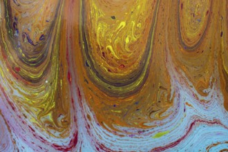 Abstract marbling art patterns in paint as background