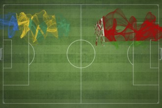 Saint Vincent and the Grenadines vs Belarus Soccer Match, national colors, national flags, soccer