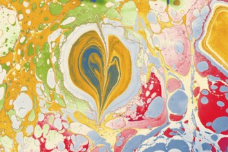 Abstract creative marbling pattern with love concept for fabric, design background texture