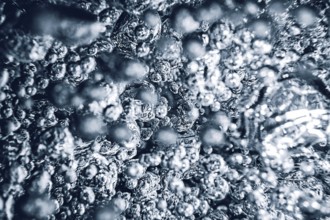 Underwater bubbles Abstract background .Air bubbles in water background