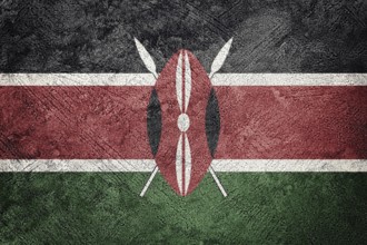 Grunge Kenya flag. Kenya