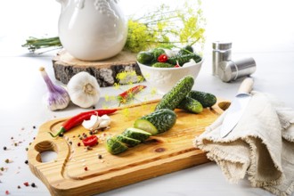 Fresh pickled cucumber with knob, (Polish malosolne)