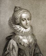 Elizabeth Stuart, the Winter Queen, 1596 - 1662, as the wife of Frederick V, Elector Palatine,