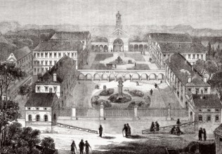 Ancien hospice Brézin, Universitätsklinikum Raymond Poincaré, Garches, Paris, Frankreich, 19.