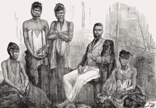Mgolombane Sandile and his Wives, 1820–1878, a Chief of the Ngqika, Xhosa nation, South Africa,