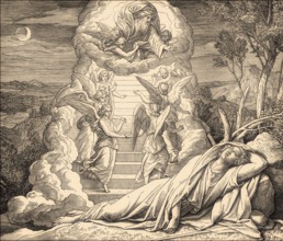 Jacob's Dream, Old Testament, by Julius Schnorr von Carolsfeld, 1860