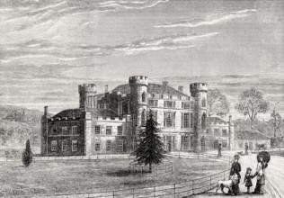 Melville Castle, Midlothian, Edinburgh, Scotland, 19th century