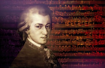 Wolfgang Amadeus Mozart, 1756 – 1791, composer of classical music, First Viennese School, notesheet