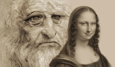 Leonardo da Vinci, 1452 - 1519, Italian painter, sculptor, architect and engineer, the painting la