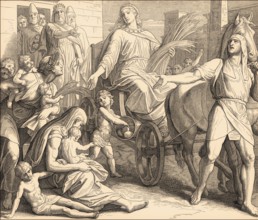 Joseph Promoted in Egypt, Old Testament, by Julius Schnorr von Carolsfeld, 1860