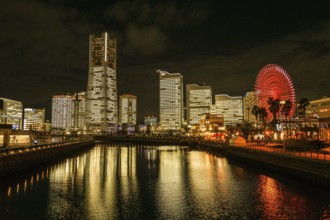 Yokohama Minato Mirai entire light up (Christmas 2019). Shooting Location: Yokohama-city kanagawa