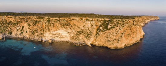 Panoramic cliff of Llucmajor, Majorca, Balearic Islands, Spain, Europe