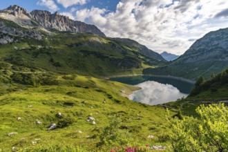 Fantastic hike in the Lechquellen Mountains in Vorarlberg Austria near Lech, Warth, Bludenz