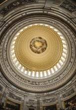 United States Capitol ceiling painting of the (United States Capitol). Shooting Location:
