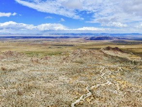 Aerial view of Joshua Tree National Park. American national park in southeastern California.