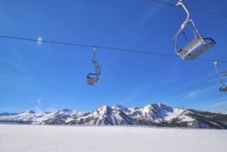 Baqueira Beret in Lerida Catalonia ski spot resort in Aran Valley of Pyrenees Spain