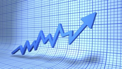 Blue Business Graph