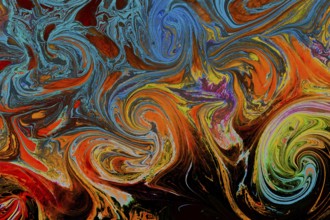 Creative ebru art background with abstract paint. Marbling texture patterns