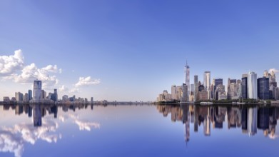 panoramic view at the skyline of new york