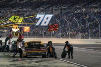 NASCAR Xfinity Driver, Jeb Burton (22) races for position for the WAWA 250 Powered by Coca-Cola at