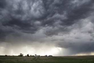 Prairie Storm Clouds Canada Saskatchewan Summer Warnings