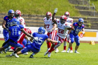 Footballgame erima GFL   , Allgäu Comets- Marburg Mercenaries., July . 24. 2022