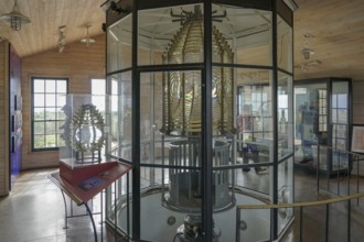 Inside point Loma Lighthouse, historic lighthouse, on the Point Loma peninsula at the mouth of San