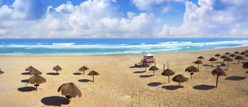 Cancun Delfines Beach at Hotel Zone of Mexico