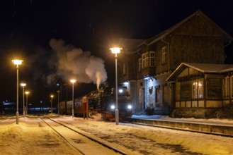 Alexisbad railway station with Selketalbahn