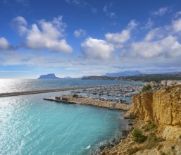 Moraira beach Portitxolet in Alicante at Teulada village of Spain