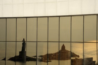 Vivekananda Rock Memorial monument reflection, Kanyakumari, tamil nadu India, Asia