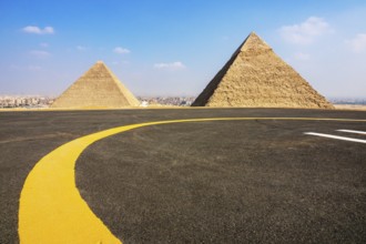 An image of the Pyramids at Giza Cairo Egypt