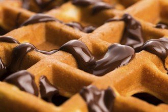 Waffles with chocolate
