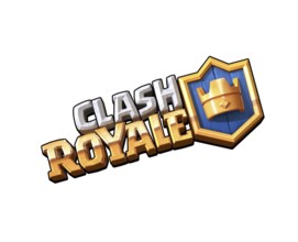 Rotated to left, Clash Royale logo, Games, Logo
