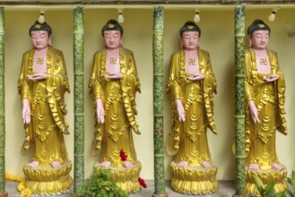 Buddha statues, Kek Lok Si Temple, George Town, Penang, Malaysia, Southeast Asia, Asia