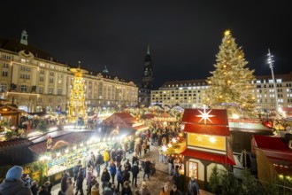 The Dresden Striezelmarkt is a Christmas market in Dresden. It has been held in Advent since 1434,