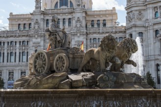 Madrid, Spain, May, 19, 2024: Fountain of Cibeles, Europe