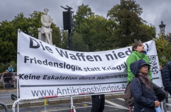Germany, Berlin, 03.10.2024, No to wars, PeaceDemo, No to war and armament, Yes to peace and