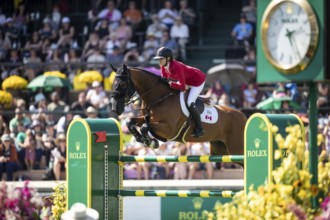 Tiffany Foster of Canada and riding Figor compete in the first round of the 1.60m CPKC