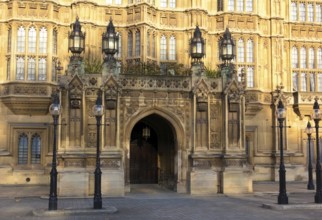 The Palace of Westminster serves as the meeting place of the House of Commons and the House of