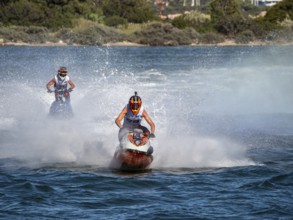 Olbia, Italy - September 16 - 20192 Aquabike world Championship gran prix of Italy
