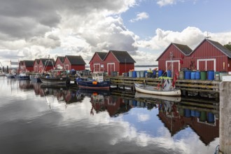 Baltic seaside resort of Boltenhagen Tarnewitz fishing harbour
